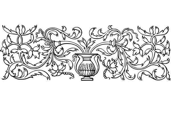Vintage Decorative Divider coloring page image