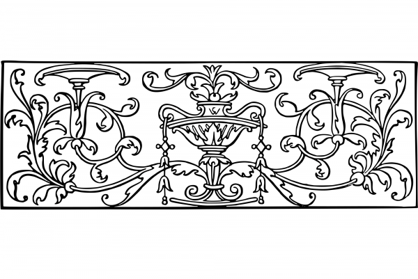 Vintage Decorative Divider coloring page image