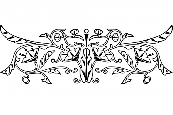 Vintage Decorative Divider coloring page image