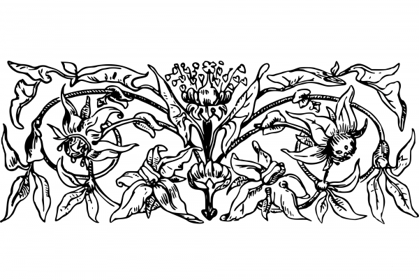 Vintage Decorative Divider coloring page image