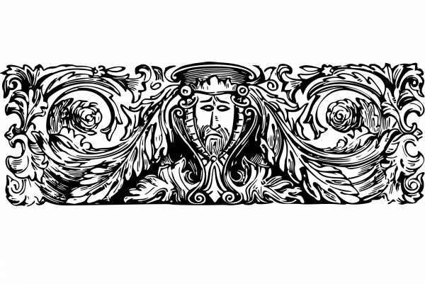 Vintage Decorative Divider coloring page image