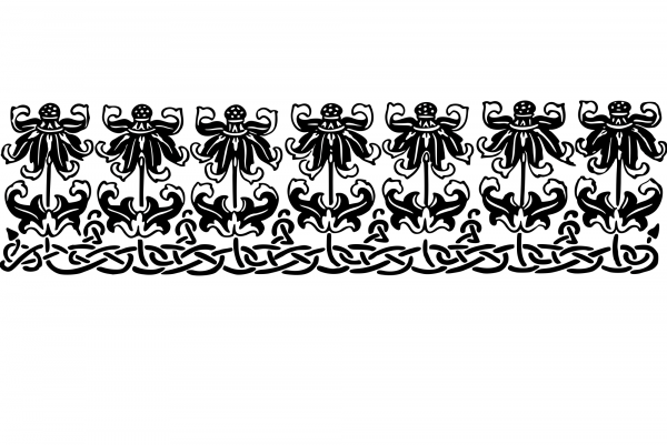 Vintage Decorative Divider coloring page image
