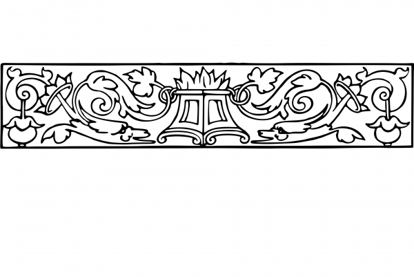 Vintage Decorative Divider coloring page image