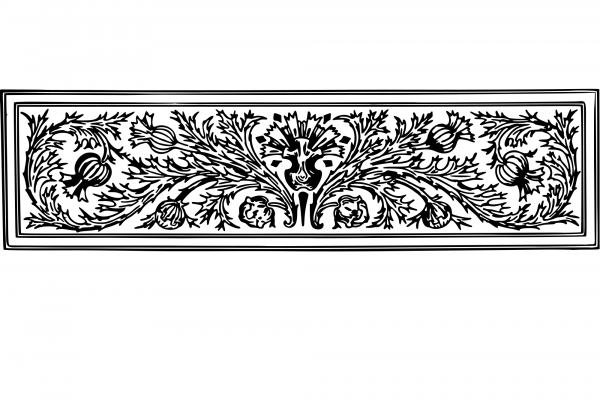 Vintage Decorative Divider coloring page image