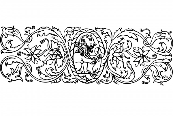 Vintage Decorative Divider coloring page image