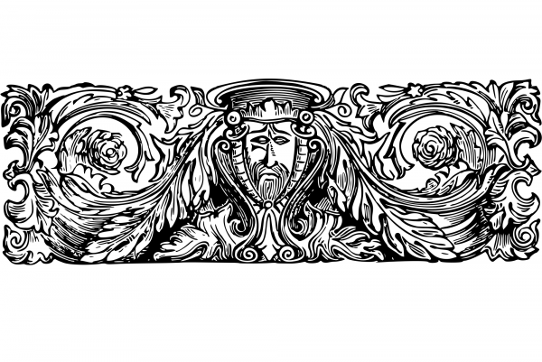 Vintage Decorative Divider coloring page image
