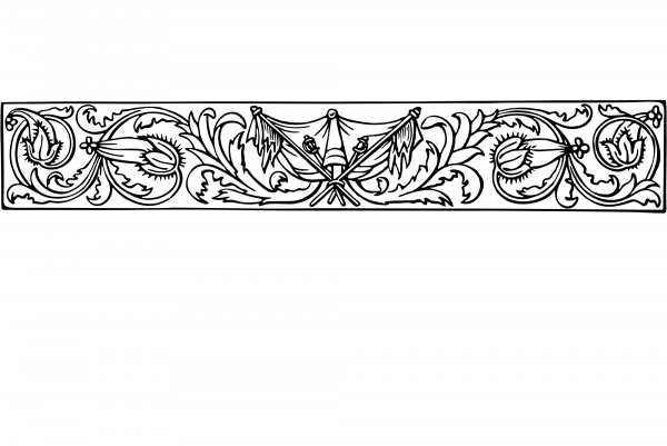 Vintage Decorative Divider coloring page image