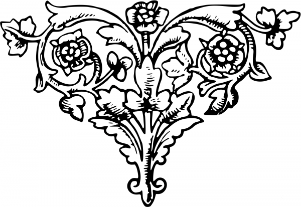 Vintage Decorative Divider coloring page image