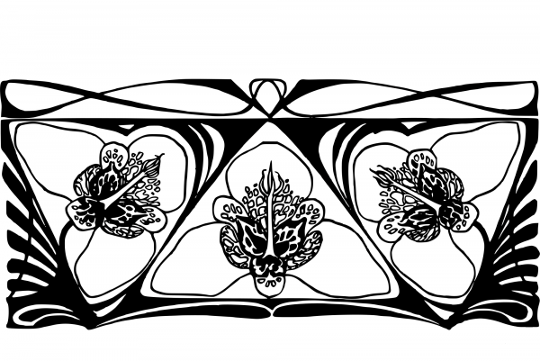 Vintage Decorative Divider coloring page image