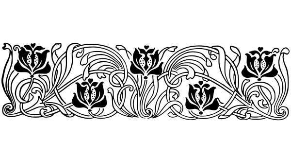 Vintage Decorative Divider coloring page image