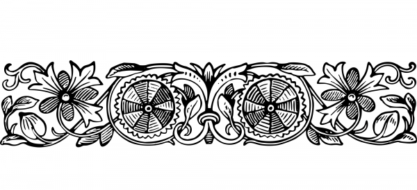 Vintage Decorative Divider coloring page image