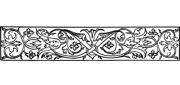 Vintage Decorative Divider coloring page image