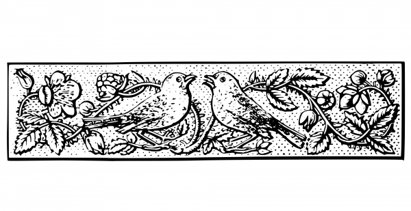 Vintage Decorative Divider coloring page image