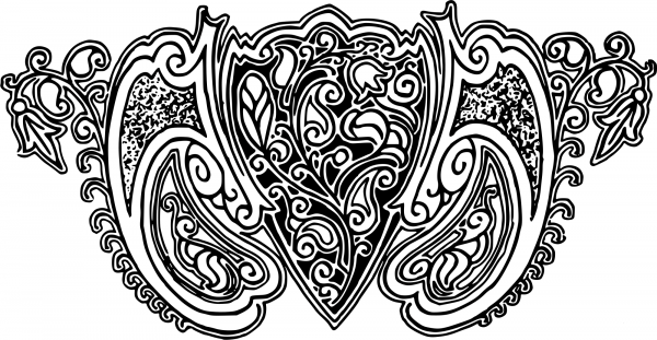 Vintage Decorative Divider coloring page image