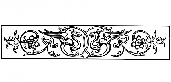 Vintage Decorative Divider coloring page image