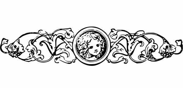 Vintage Decorative Divider coloring page image
