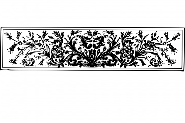 Vintage Decorative Divider coloring page image