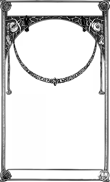 Vintage Decorative Frame coloring page image