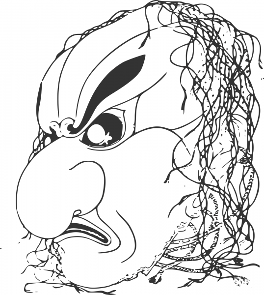 Vintage Didzoukou Shima coloring page image