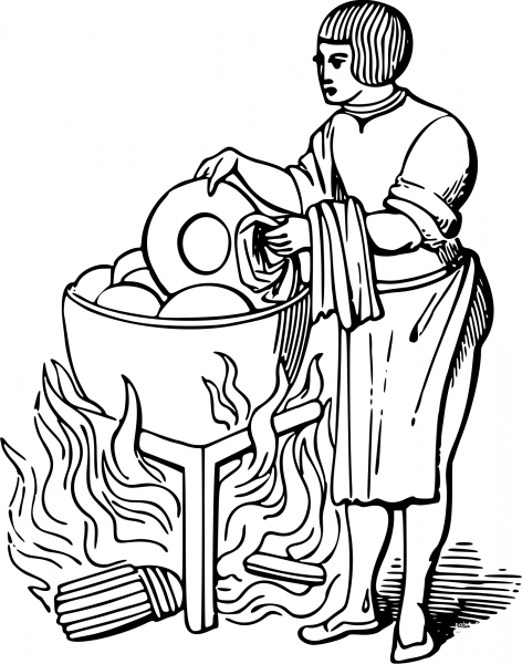 Vintage Dish Washer coloring page image