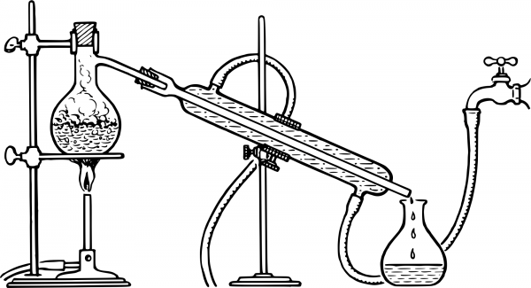 Vintage Distillation coloring page image
