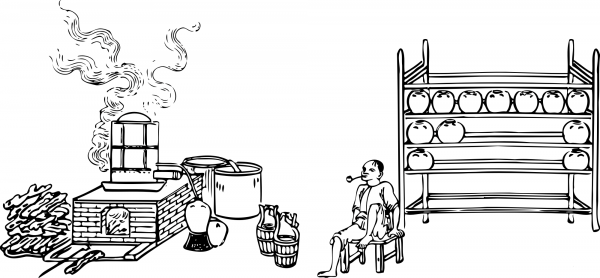 Vintage Distillery coloring page image
