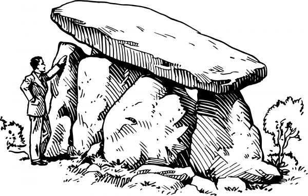 Vintage Dolmen coloring page image