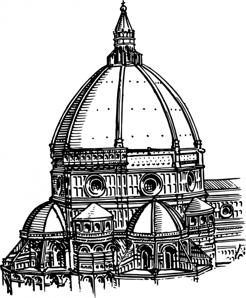 Vintage Dome coloring page image