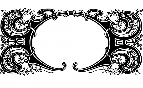 Vintage Doodah Decorative Frame coloring page image