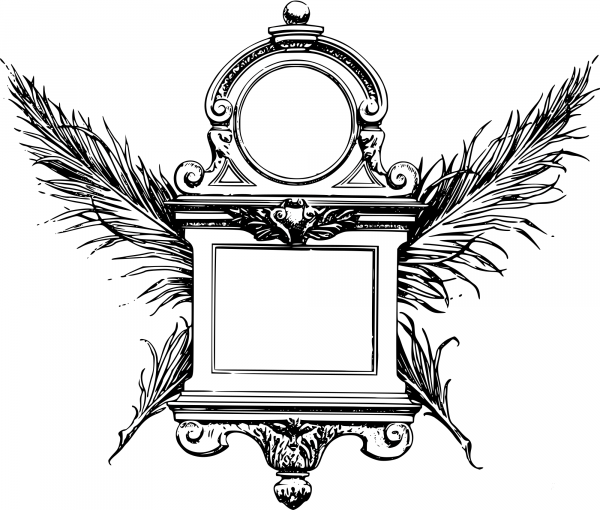 Vintage Double Frame coloring page image