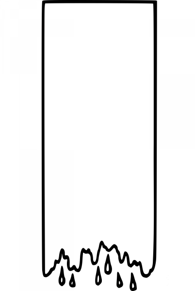Vintage Dripping Frame coloring page image