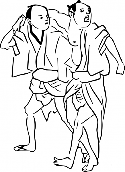 Vintage Drunkards coloring page image