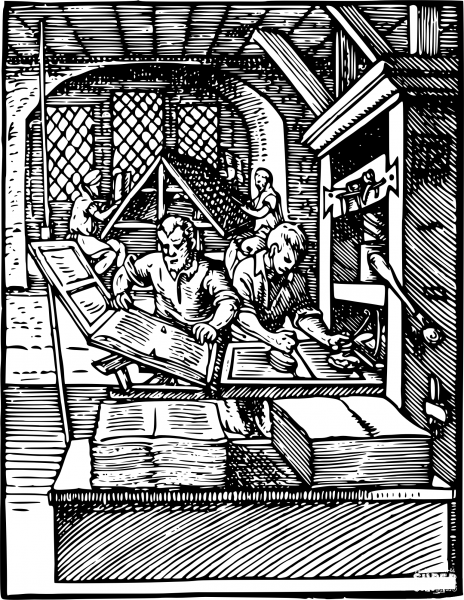 Vintage Early Printing coloring page image