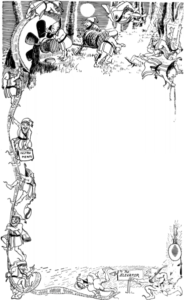 Vintage Film Elfs coloring page image