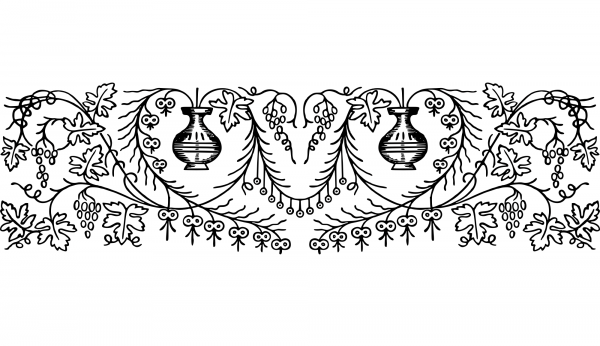 Vintage Floral Design coloring page image