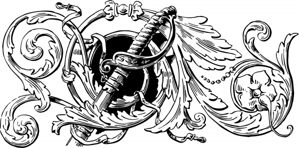 Vintage Floral Design coloring page image