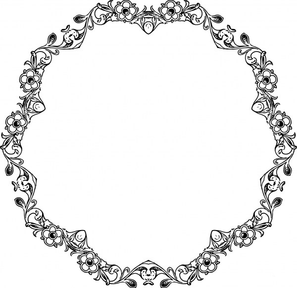 Vintage Floral Extended coloring page image