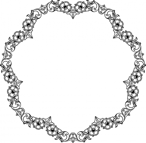 Vintage Floral Extended coloring page image