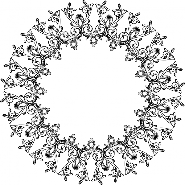 Vintage Floral Extended coloring page image