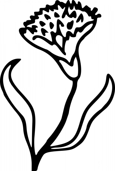 Vintage Flower coloring page image