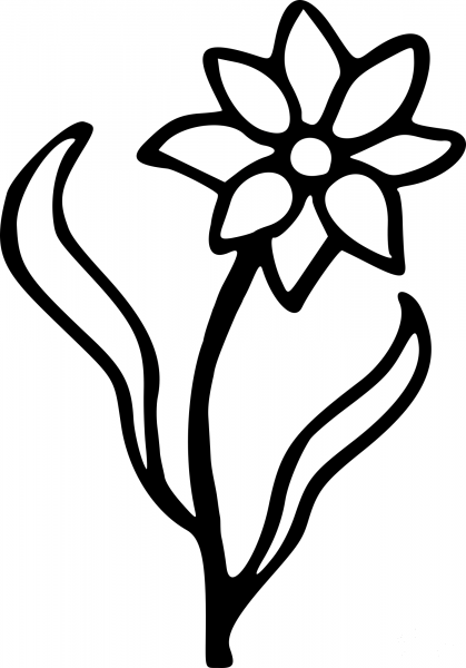 Vintage Flower coloring page image