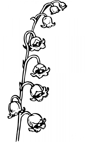 Vintage Flower coloring page image