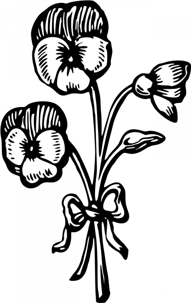 Vintage Flower coloring page image