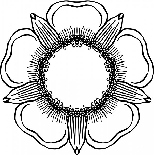 Vintage Flower coloring page image
