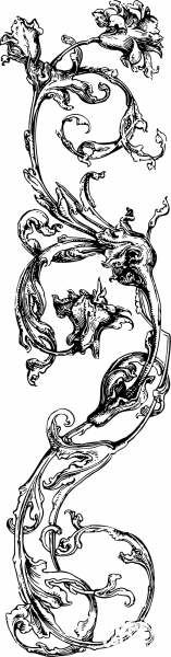 Vintage Flower coloring page image