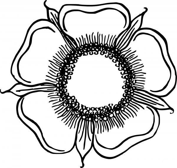 Vintage Flower coloring page image