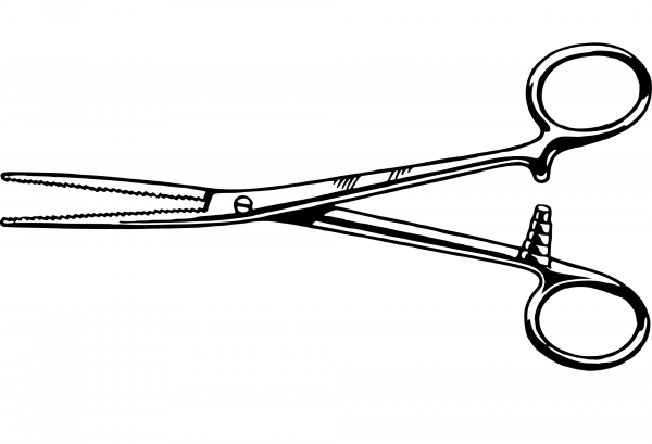 Vintage Forceps coloring page image