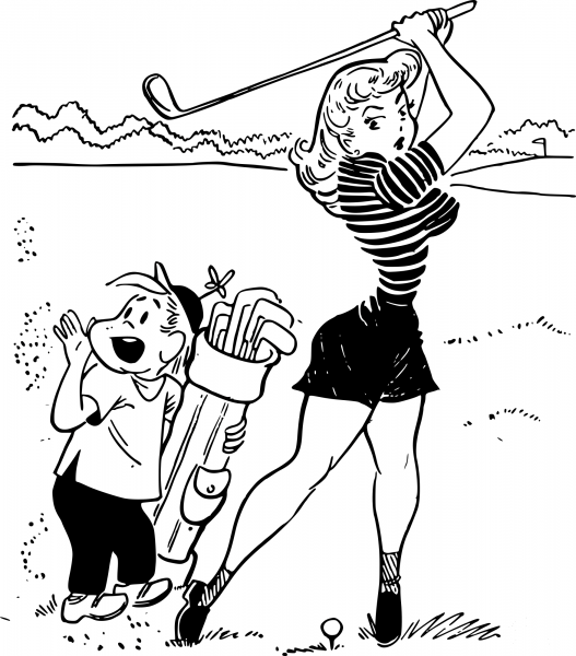 Vintage Fore coloring page image