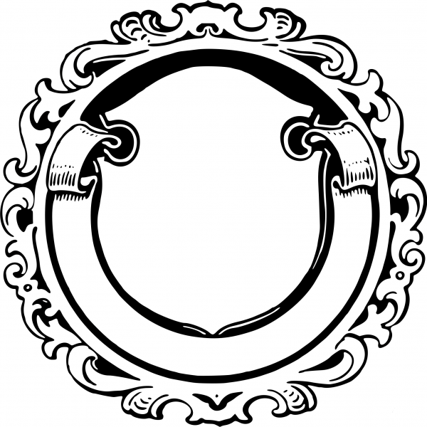 Vintage Frame coloring page image