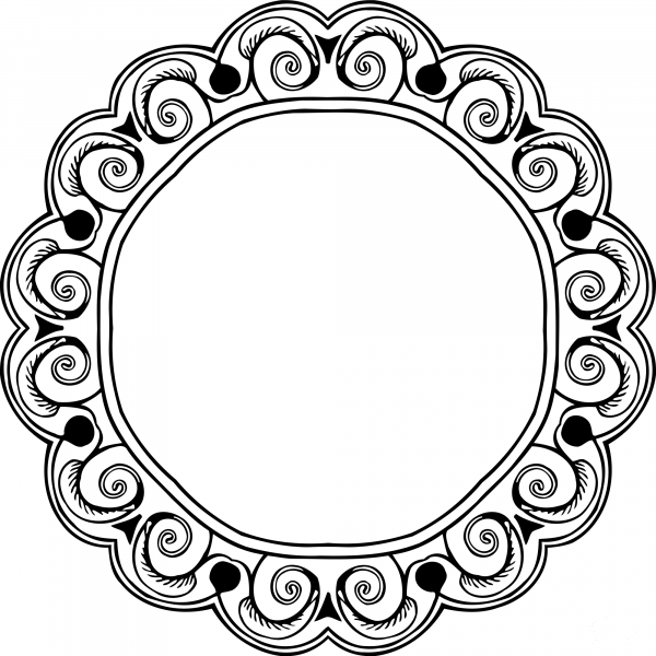Vintage Frame coloring page image
